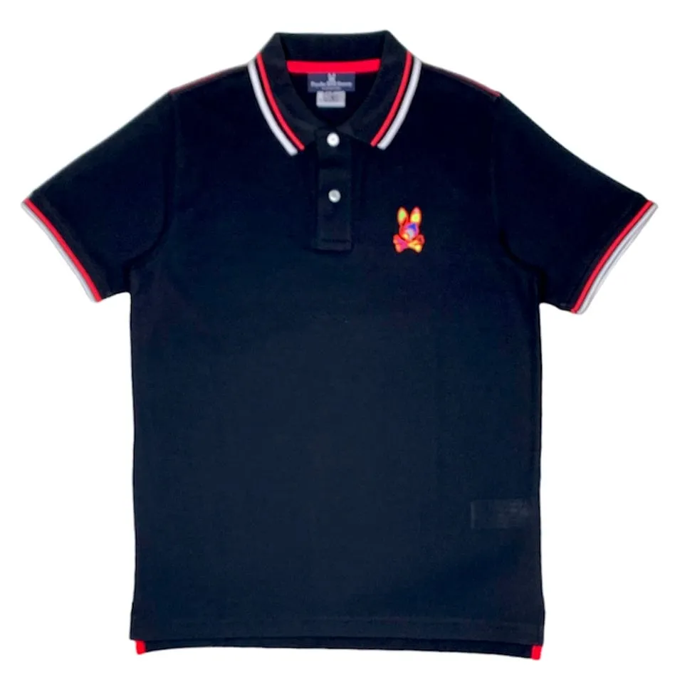 Psycho Bunny Hilsboro Fashion Polo (Black) B6K104W1PC