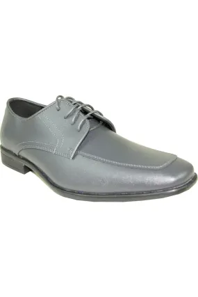 "Allure Moc Toe" Steel Grey Matte Tuxedo Shoes