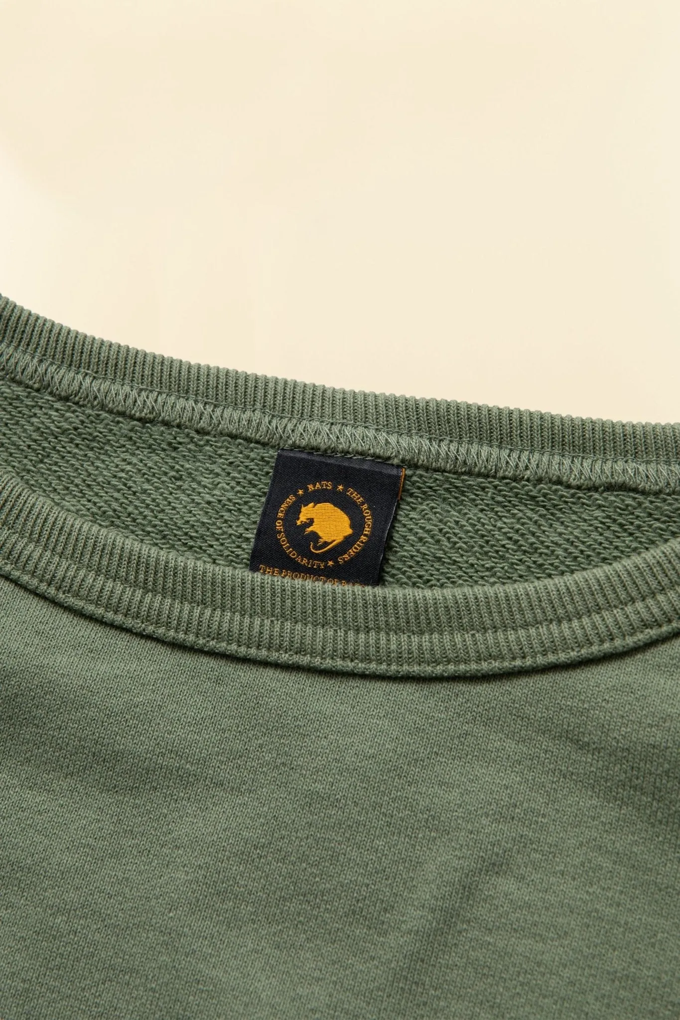 Rats Boat Neck Sweatshirt - Green