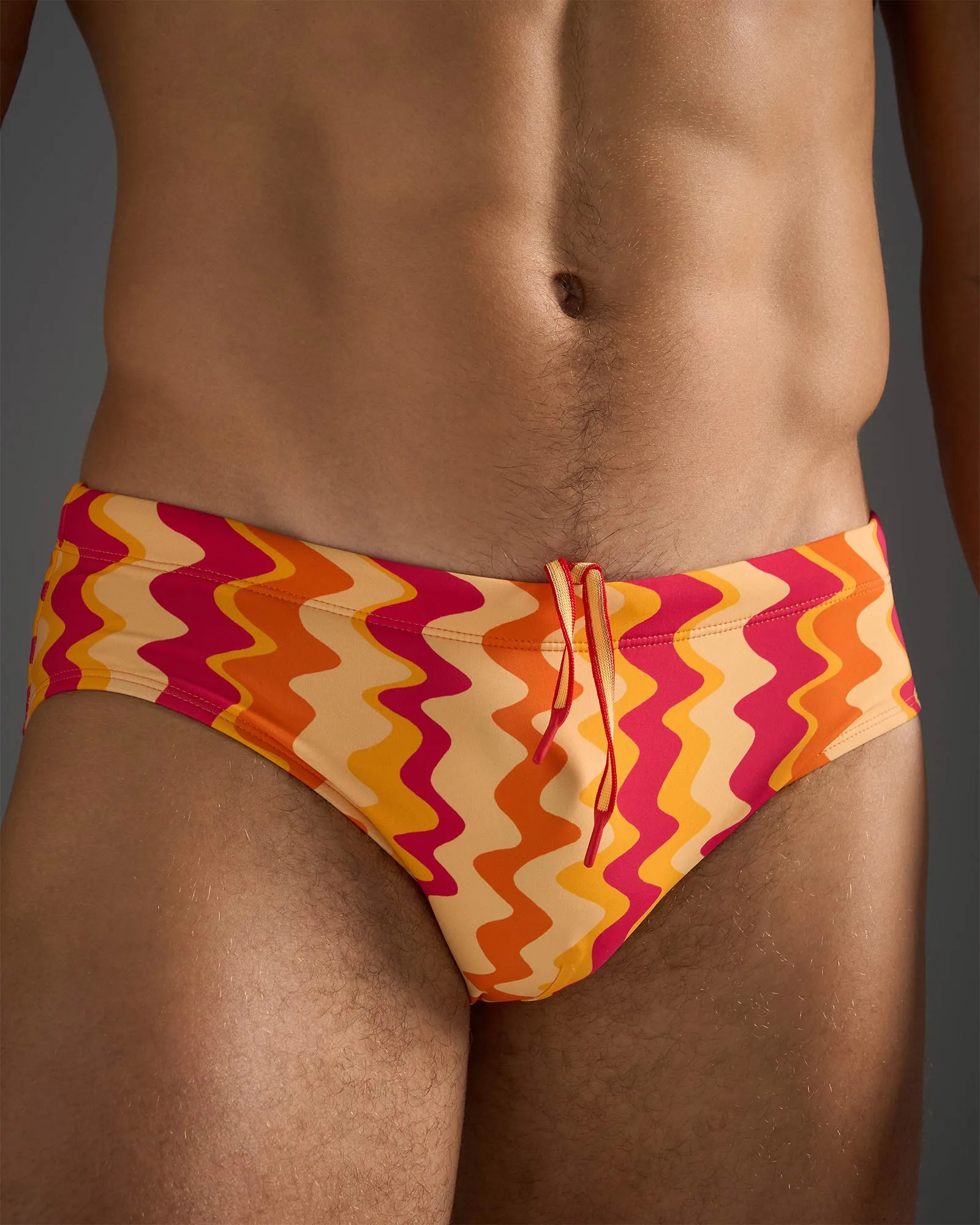 Resort Wide Cut Swim Brief - Red Mirage