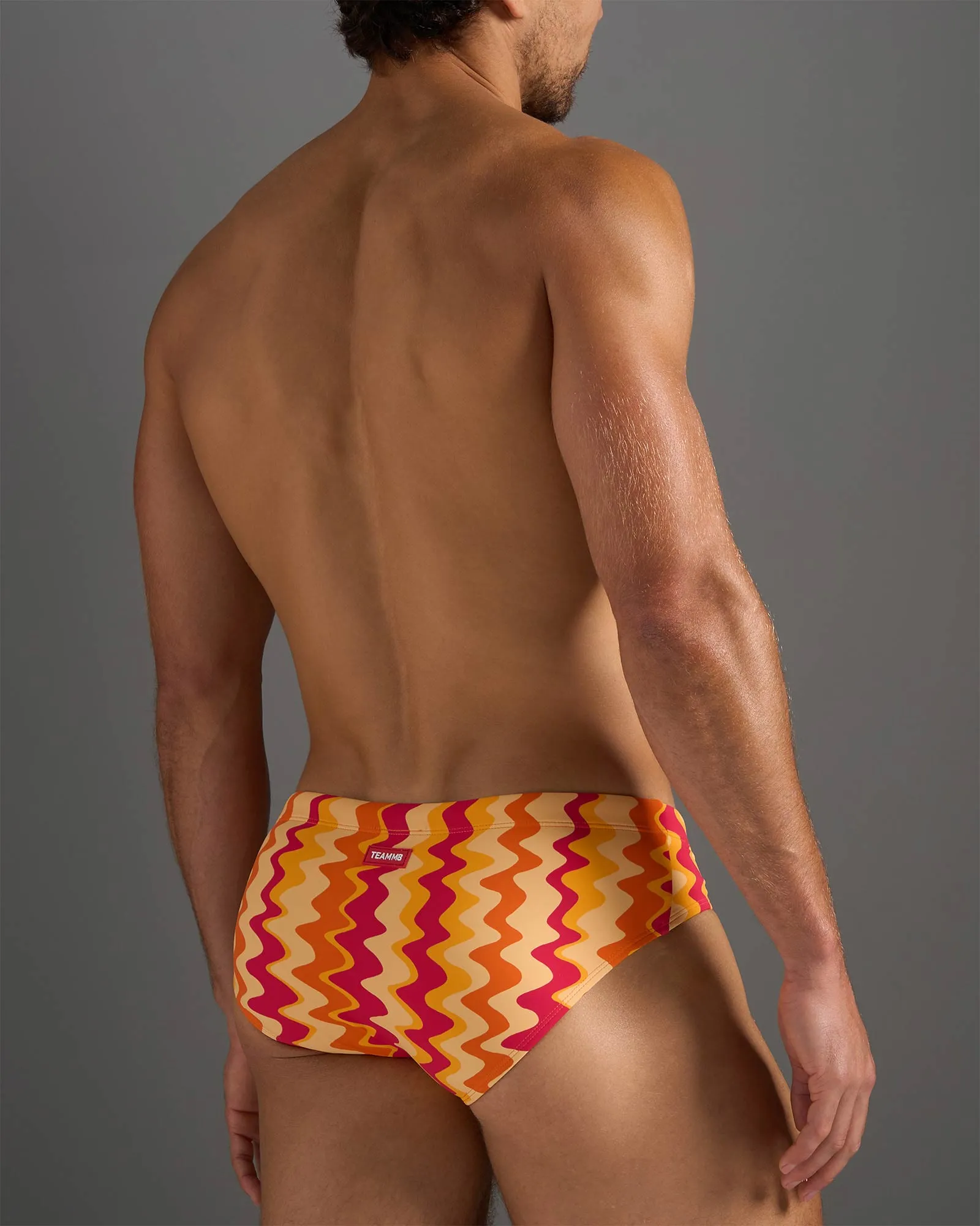 Resort Wide Cut Swim Brief - Red Mirage