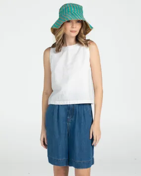 Reversible Wide Brim Bucket Hat - Tansy Zetta