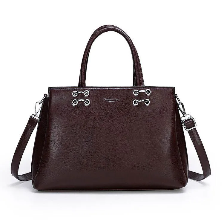 RS Satchel Bag - Brown