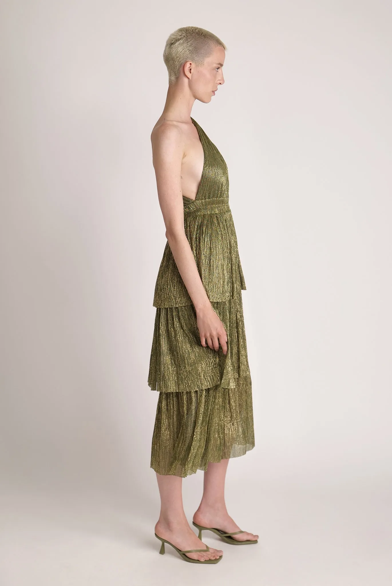 SABINA MUSAYEV Isabello Dress - Moss Green