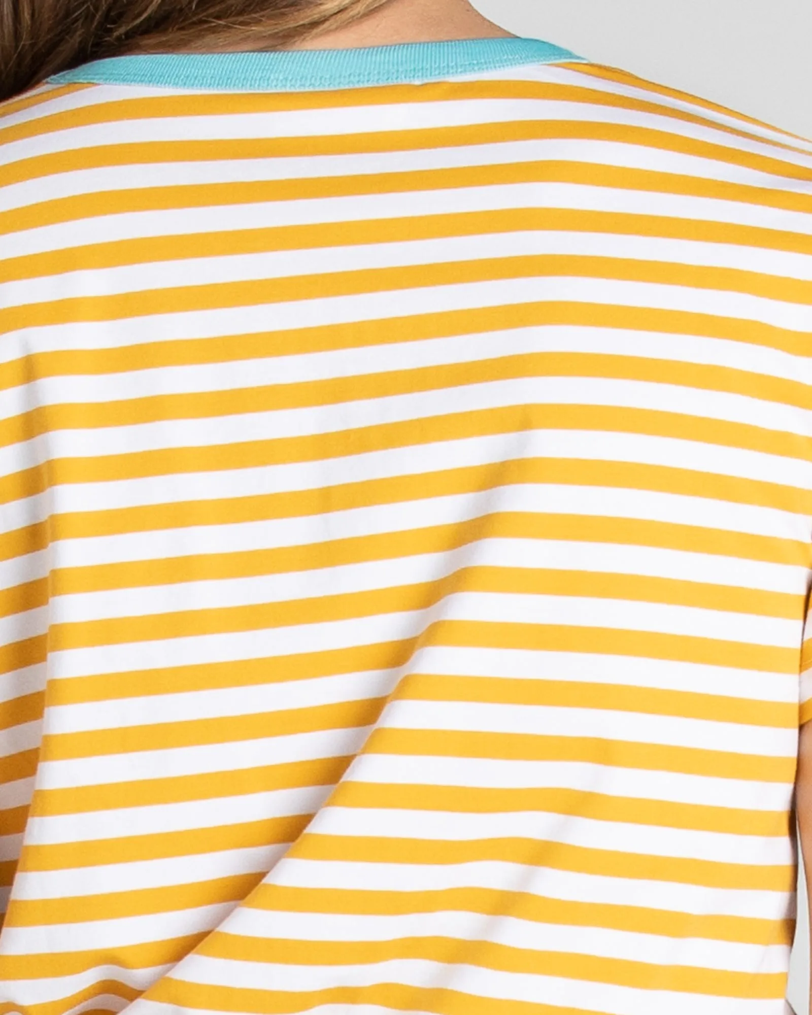 Sago Stripe Tee - Mustard Stripe