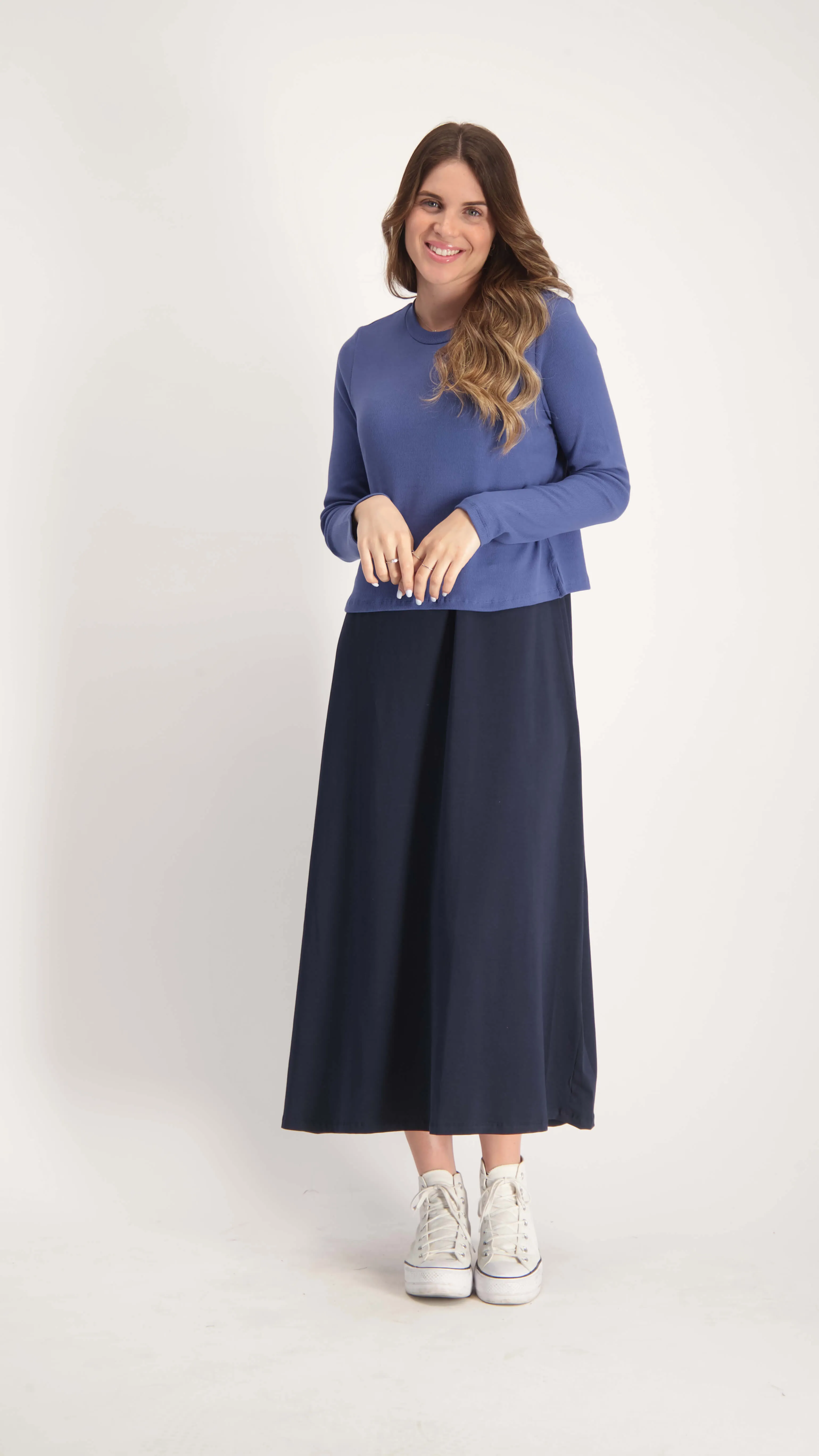 Sarafan Dress / Navy