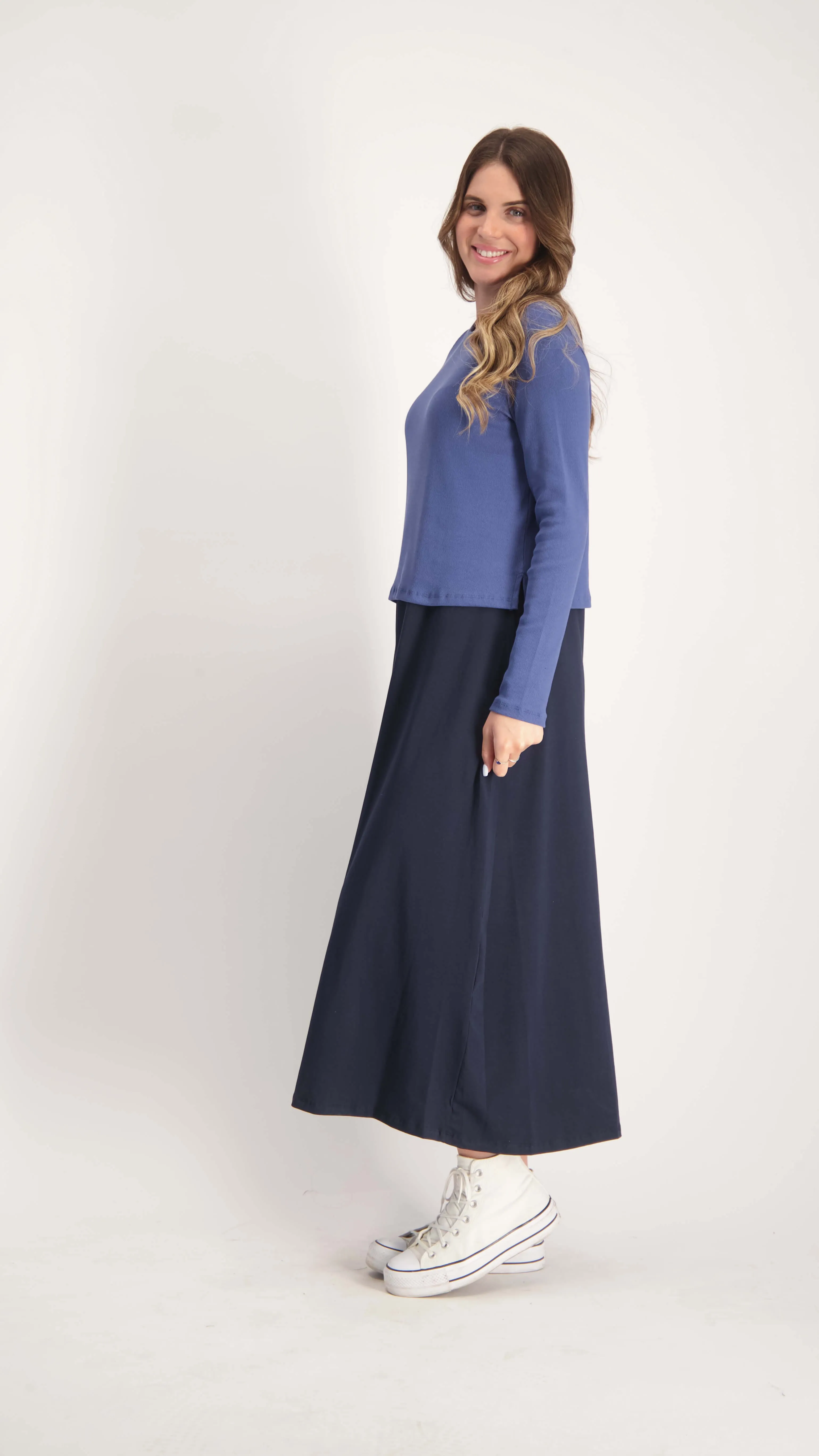 Sarafan Dress / Navy