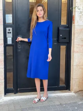 Shoulder Dress / Royal Blue