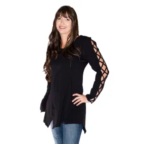 Simply Noelle Cut It Out Tunic - Black