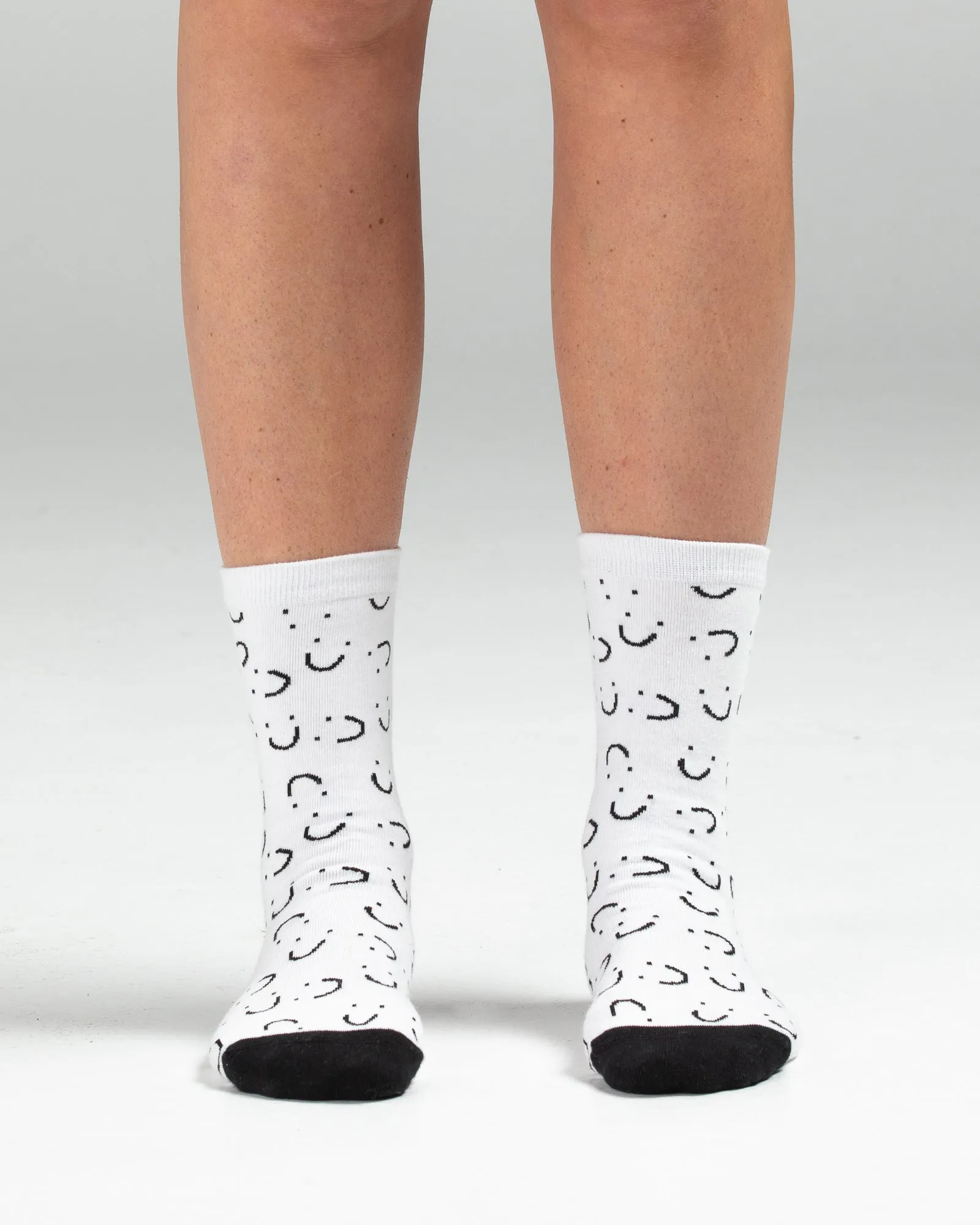 Smile Sock - Black & White Smiles