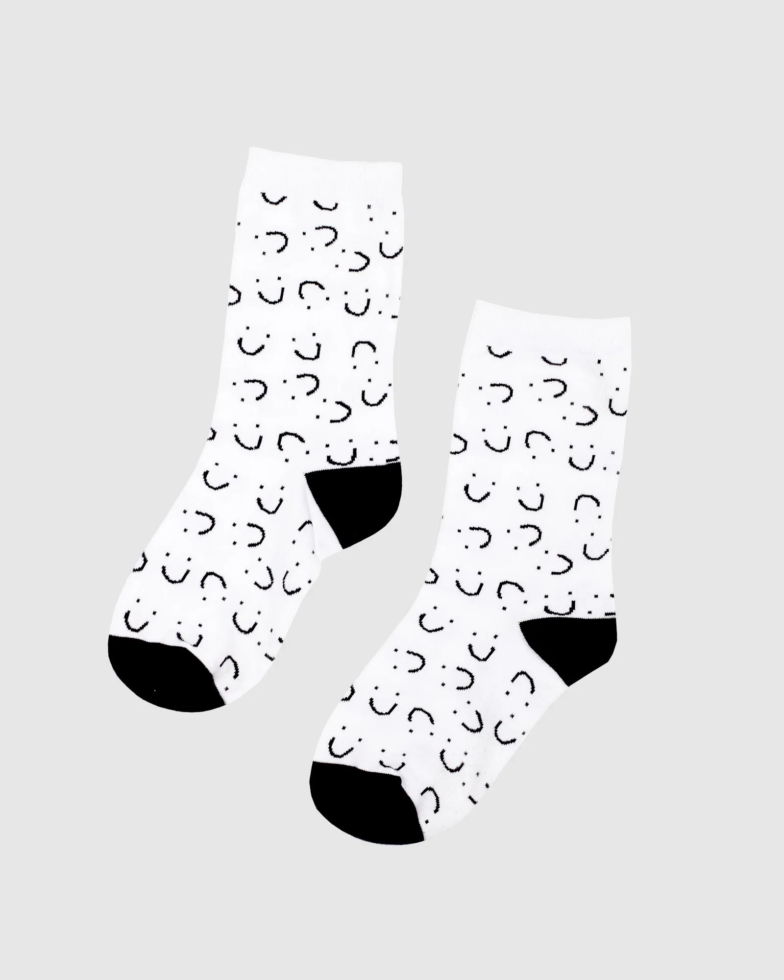 Smile Sock - Black & White Smiles