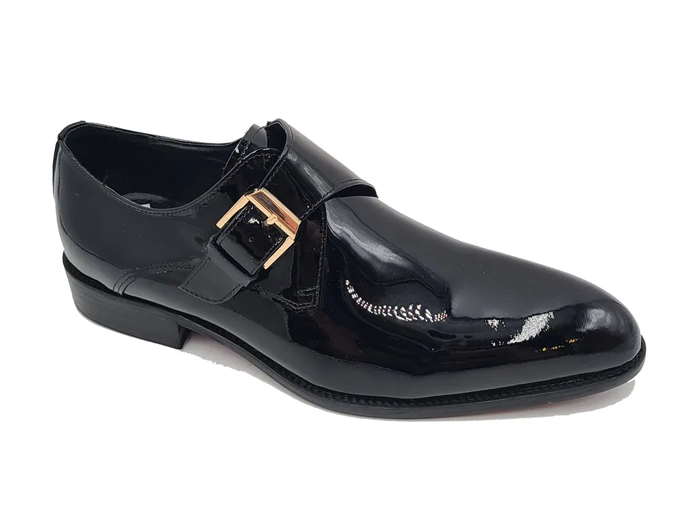 Soft Calf Patent Leather Single Monk Slip-on