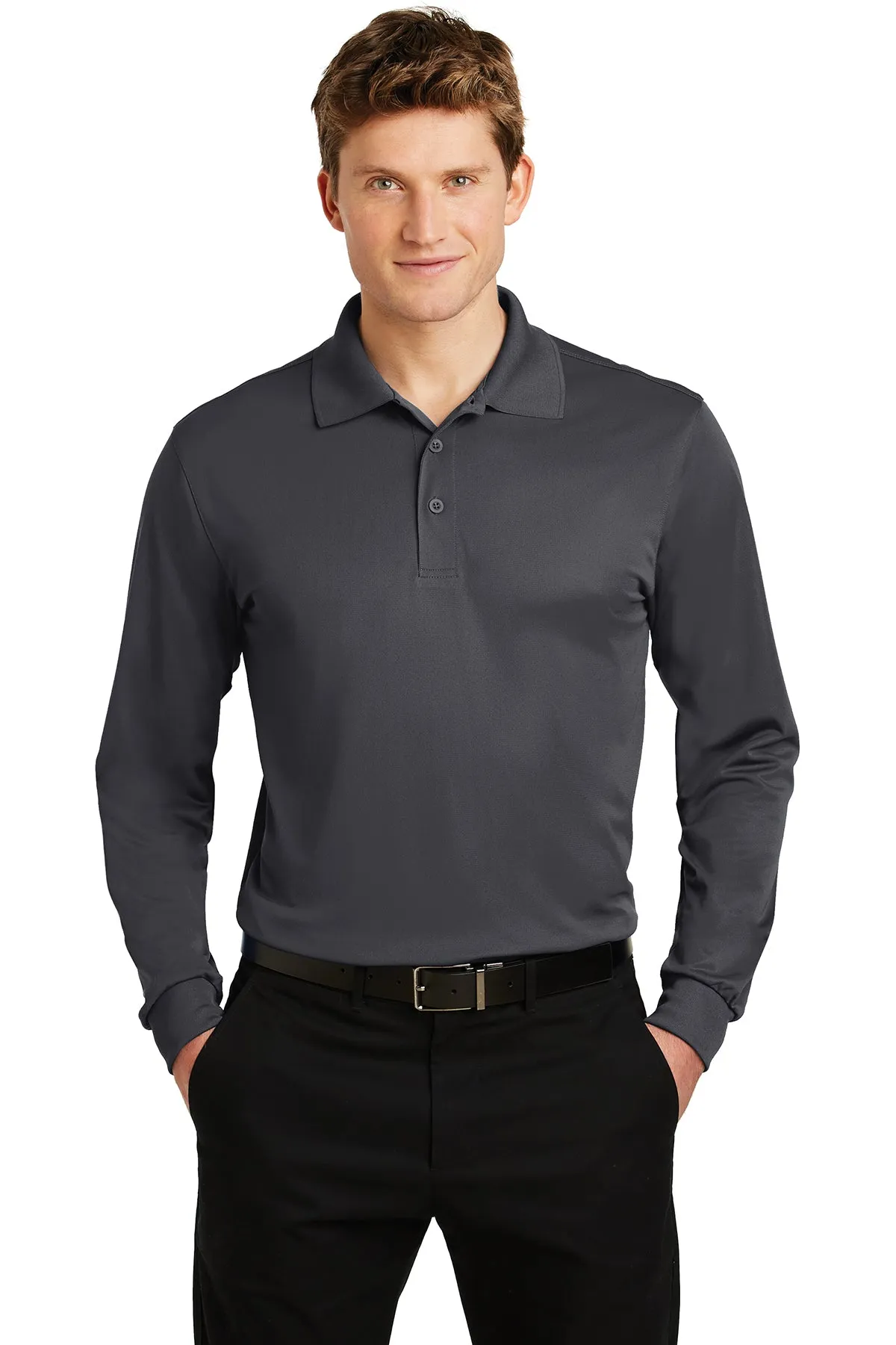 Sport-Tek ST657 Men's Long Sleeve Polo