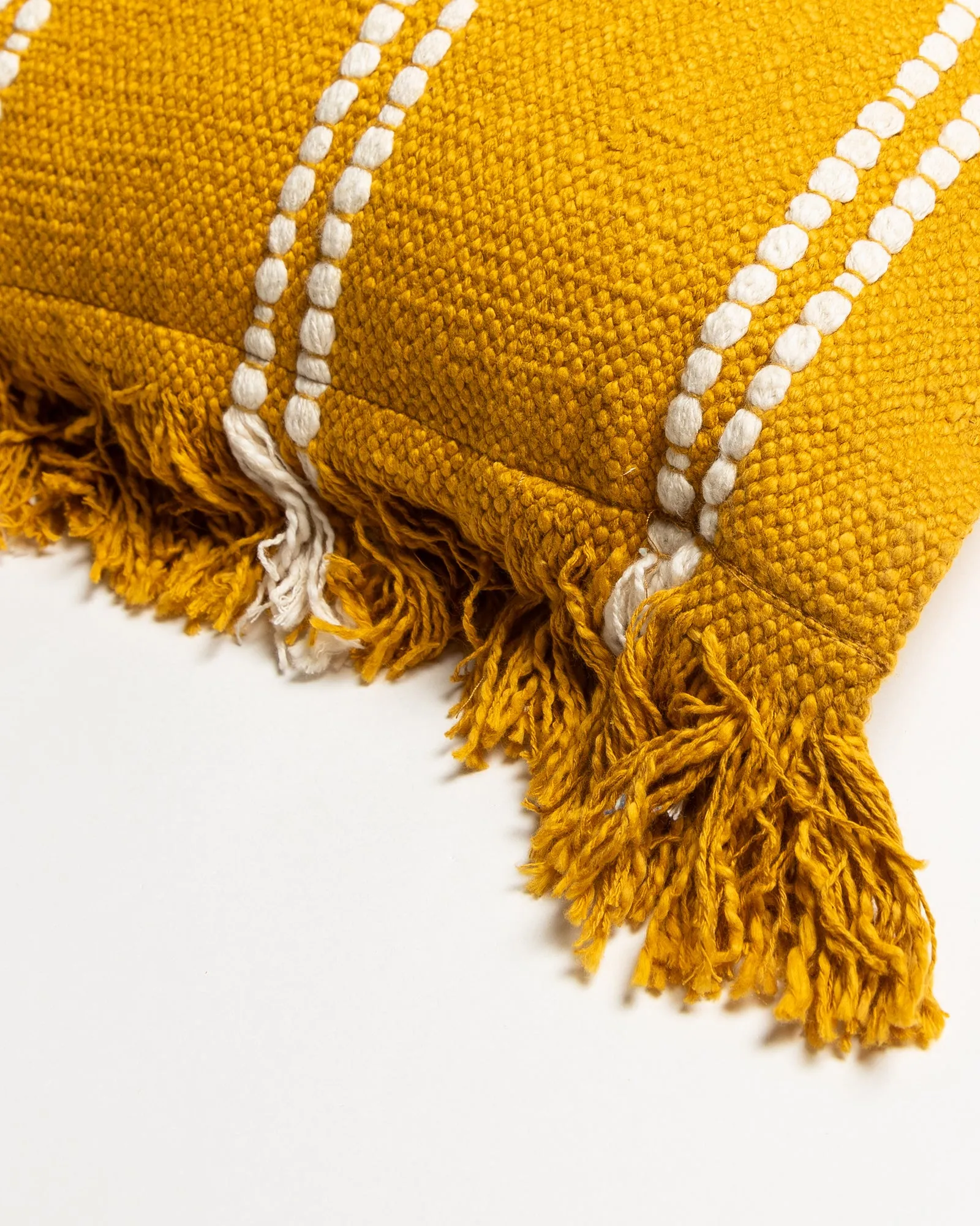 Stripe Cushion - Mustard