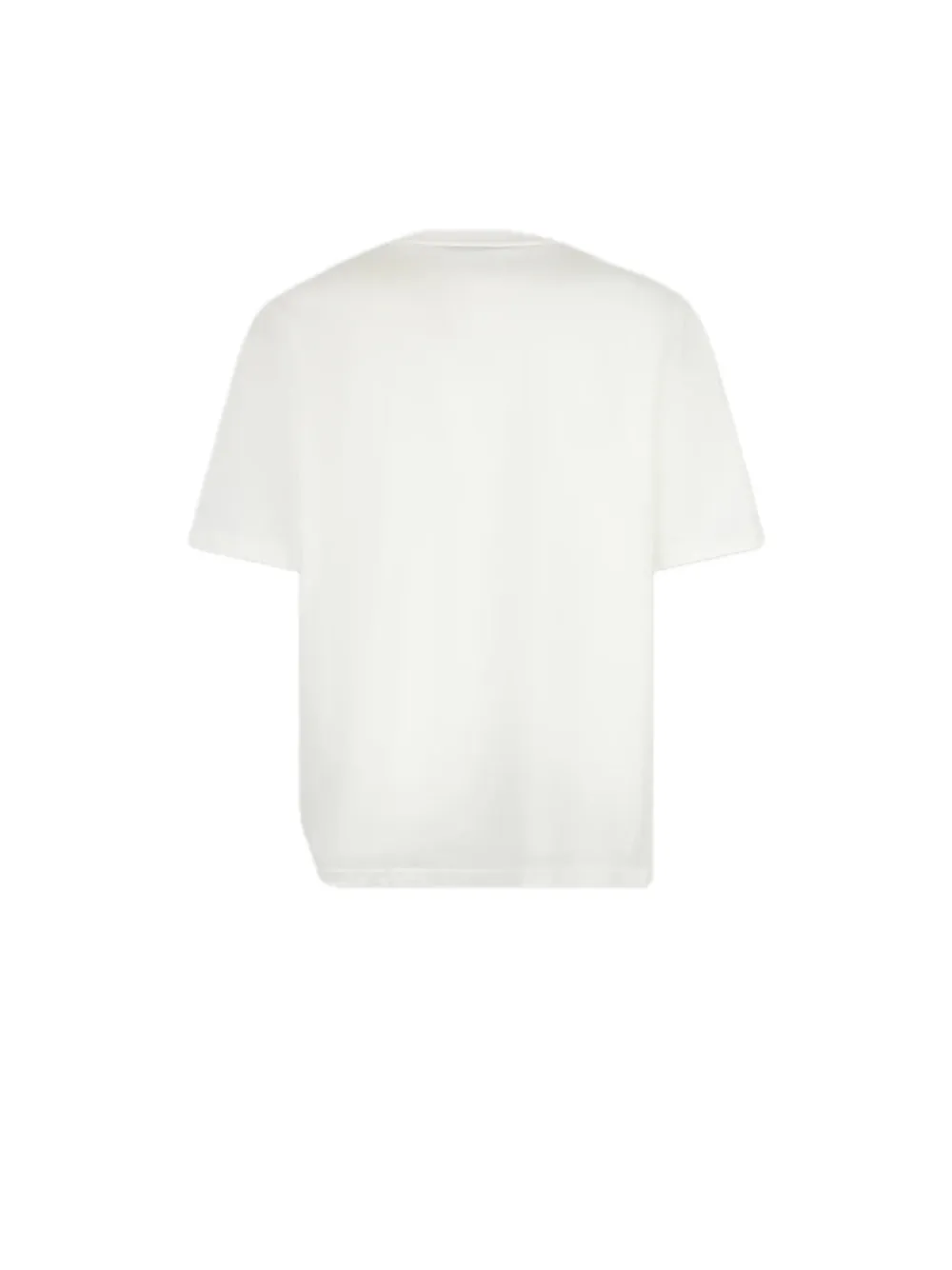 T-shirt With Embroidered Gotic Logo And Metal Label - White