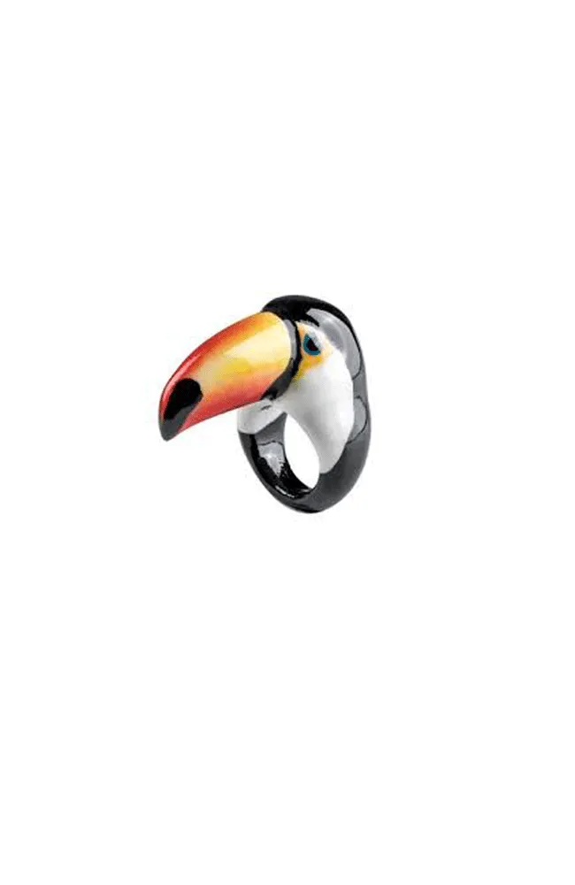 Toucan Porcelain Ring