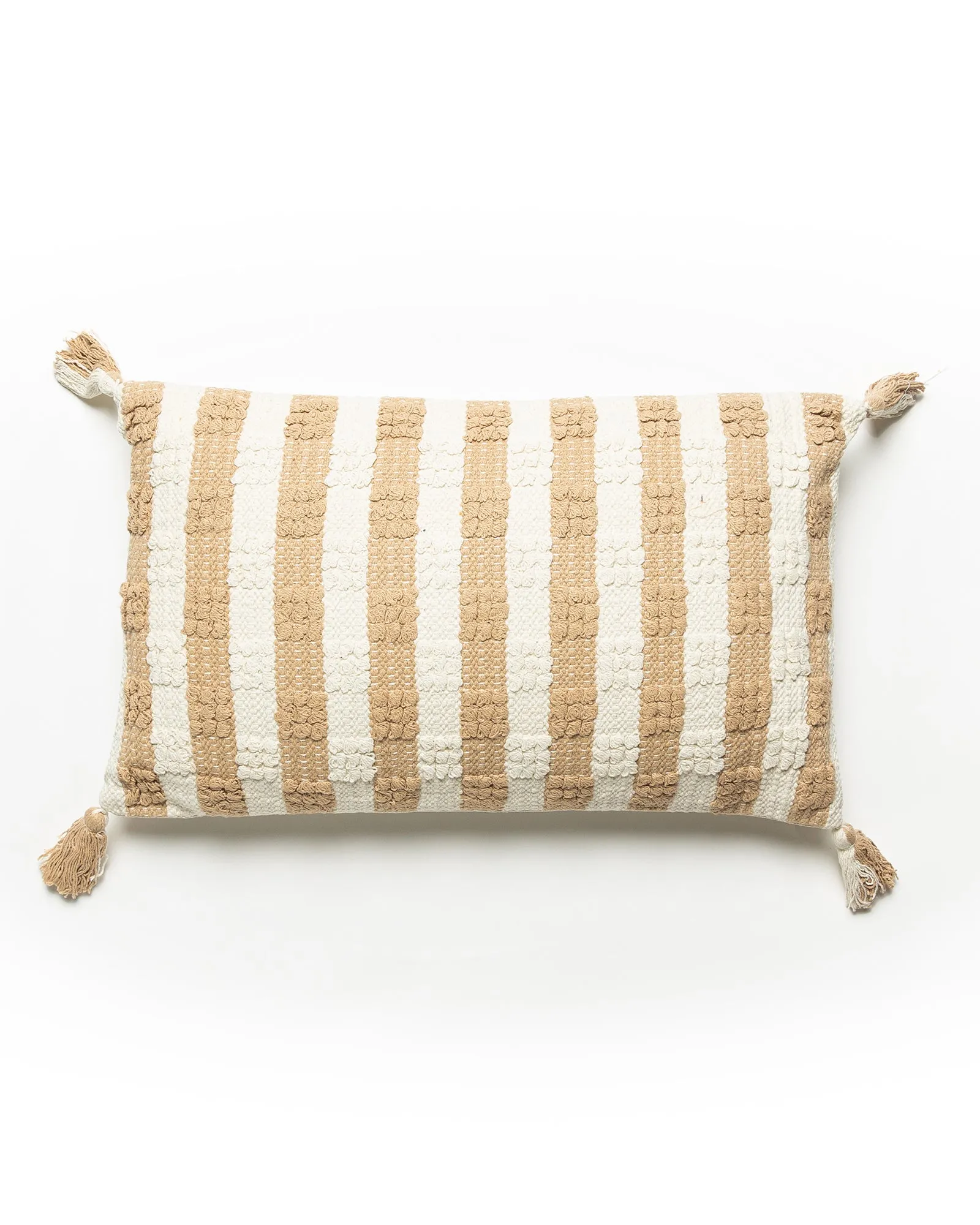 Tufted Check Cushion - Beige