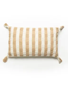 Tufted Check Cushion - Beige