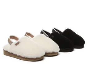 UGG Kids Slingback Fluffy Slides Kamari