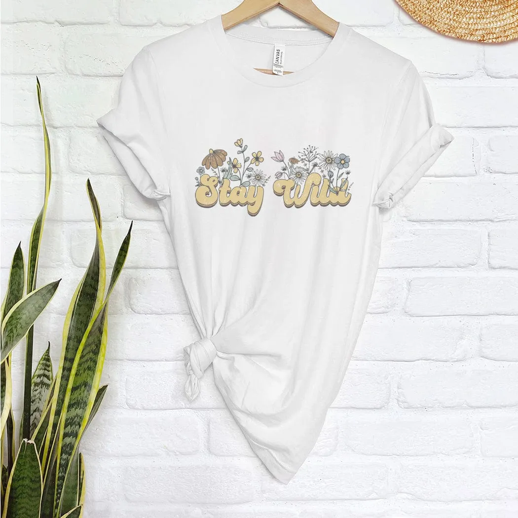 Vintage Stay Wild Graphic T-Shirt - NA170