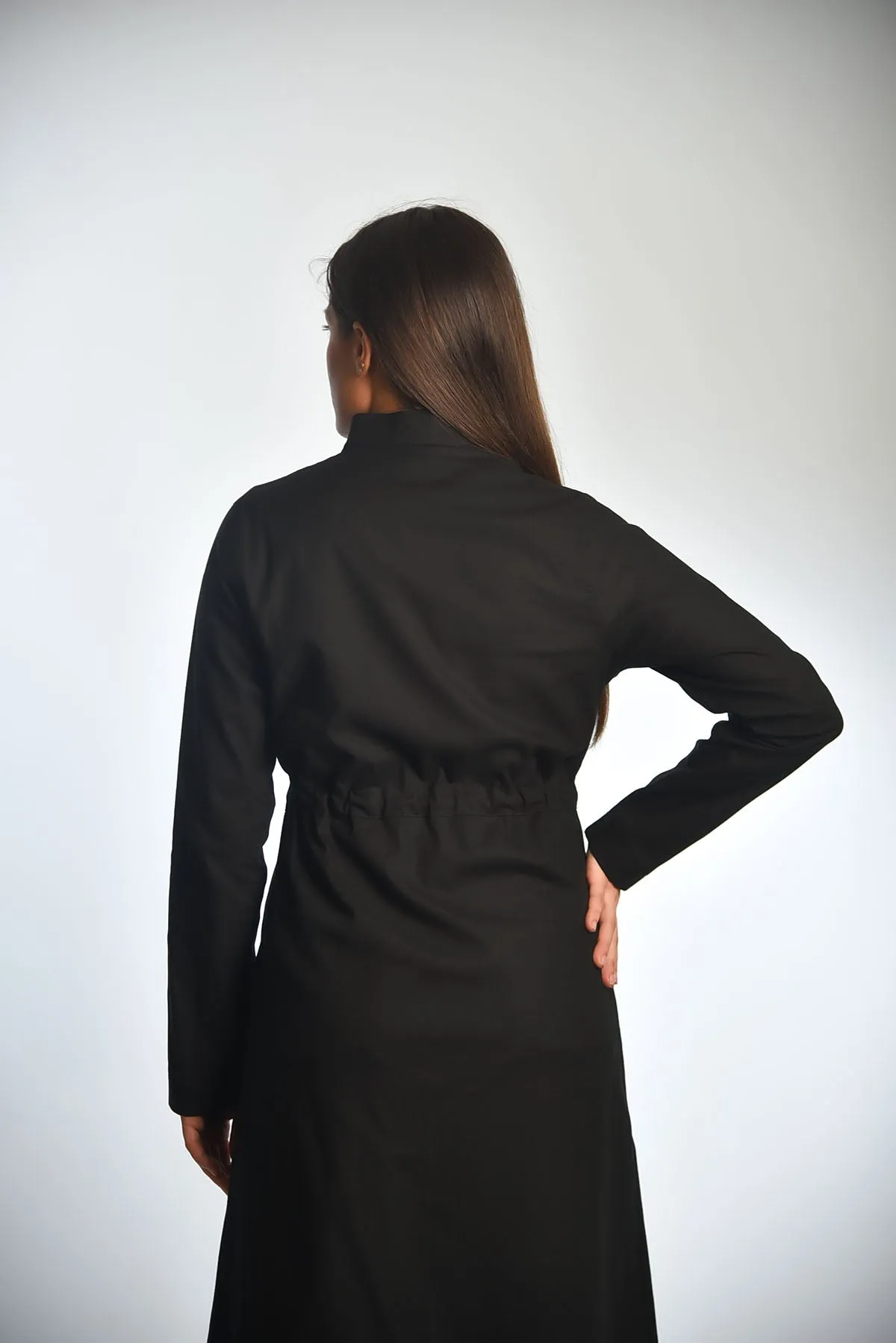 Women's Long Jacket Tied at the Waist