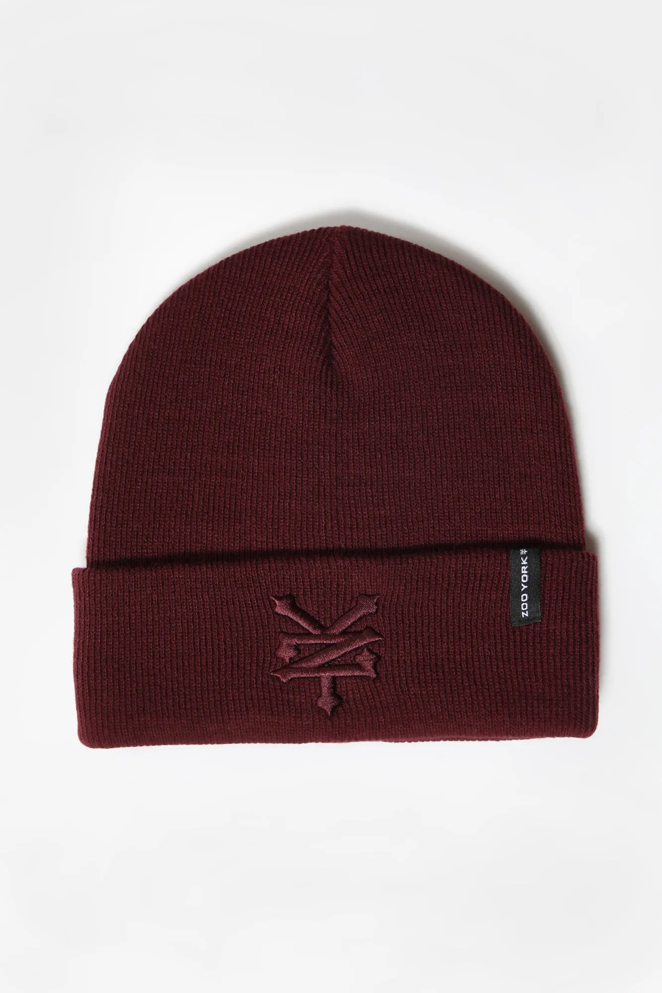 Zoo York Mens Tonal Logo Foldup Beanie