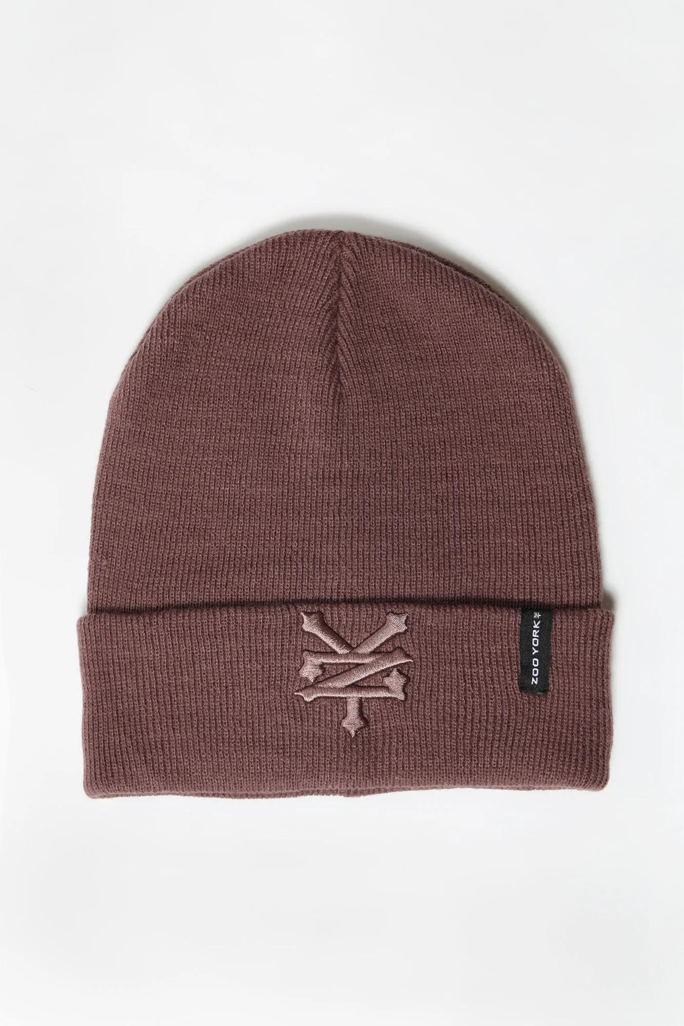 Zoo York Mens Tonal Logo Foldup Beanie